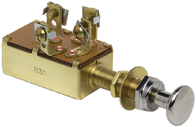 COLE HERSEE M-532-BP SWITCH 3 CIRCUIT PUSH PULL